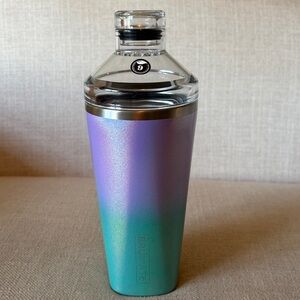 Brumate Purple & Teal Glitter Mermaid 20 oz Stainless Steel Cocktail Shaker